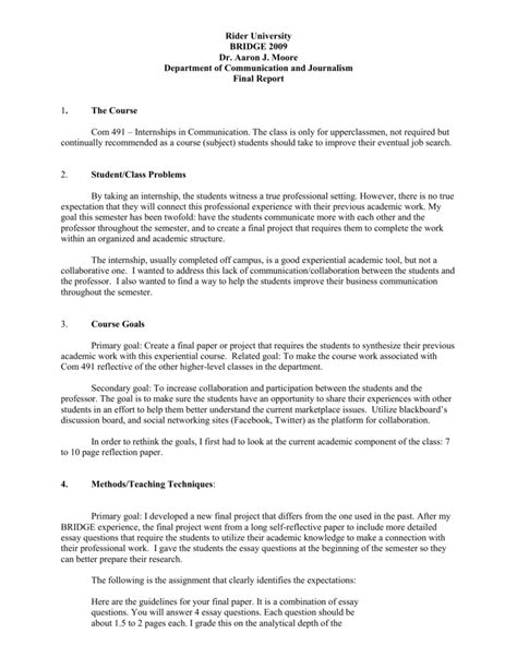 create  reflection paper    conclusion