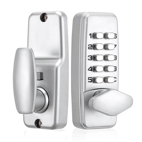 electric key  entry door lock mechanical digital code lock keypad combination zinc lever