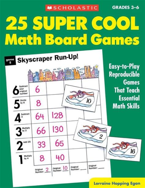 25 Super Cool Math Board Games Easy To Play Reproducible