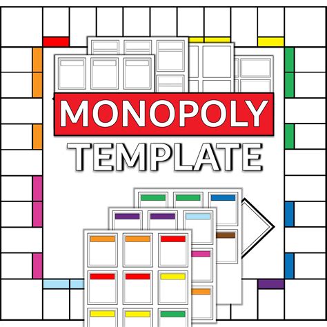 blanko monopoly vorlage custom monopoly spiel digitaler etsyde