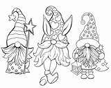 Gnomes Coloring sketch template