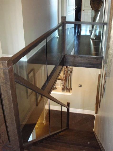 Straight Stairs Glass Panels Gallery Roes Stair Corp