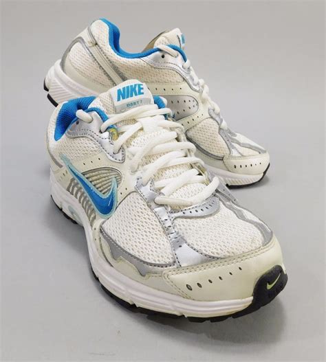 nike dart  running shoes   white blue womens size  euro  nike runningshoes