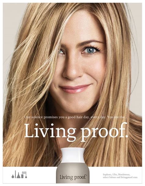 Jennifer Aniston Actress Living Proof Celebrity Endorsements
