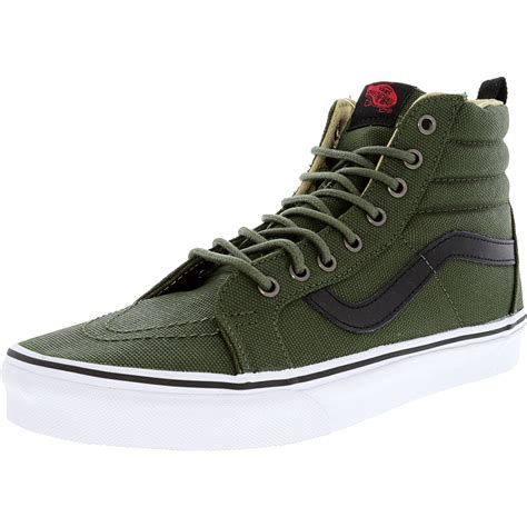 vans sk  reissue pt military twill rifle green high top canvas