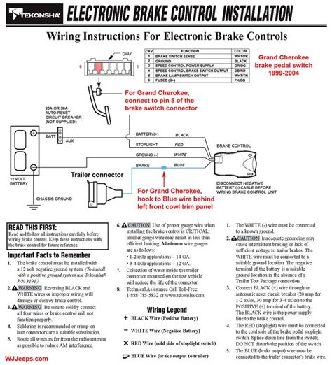 electric brake controller wiring diagram tekonsha prodigy p trailer