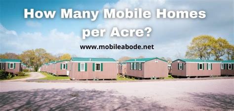 mobile homes  acre mh laws