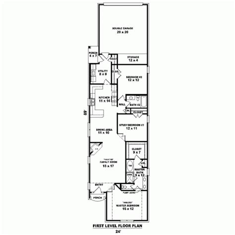 house plans narrow lot rear entry garage info