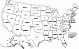 Map Blank States Coloring Usa United Pages Fill Printable America Labeled American Maps State Kids Civil War Outline Geographic Visual sketch template