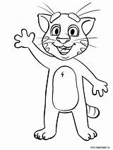Tom Coloring Pages Angela Talking Para Cat Colorear Gato Itl Printable Friends Cartoon Result sketch template