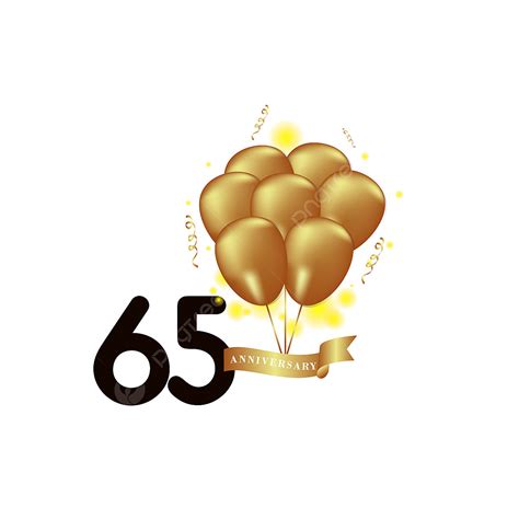 clipart png images  year anniversary black gold balloon vector template design