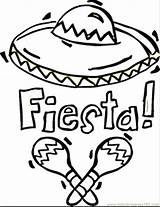 Coloring Pages Kids Mexico Sombrero Sheet Popular sketch template