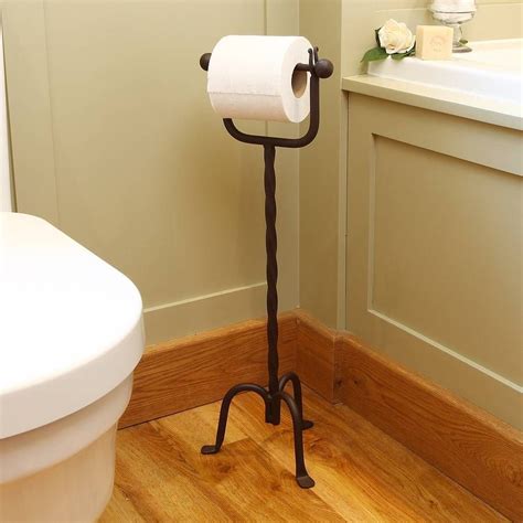 antique  standing toilet paper holder  standing news paper toilet paper holder basket