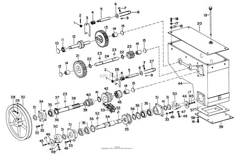 bunton bobcat ryan jr    jr sodcutter parts diagram  gear case