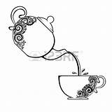 Pouring Teapots 1350 Clipground Sketching sketch template