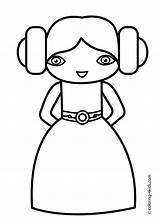 Leia Princesse Leah Legos Dxf Eps Starwars Princes источник 4kids sketch template