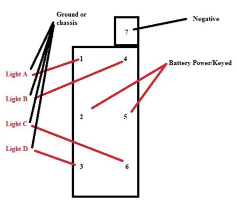 dorman   pin rocker switch wiring diagram