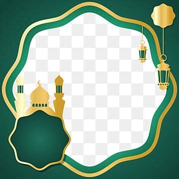 gambar ornamen bingkai idul adha  dekorasi masjid  lentera
