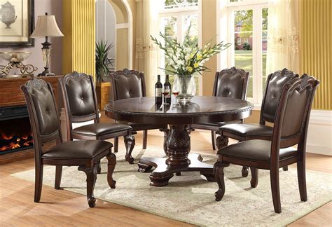 formal pc dining set  table   side chair wood carving