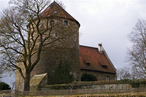 fortified house partial city wall march   hornbur flickr