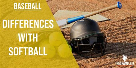 differences  baseball  softball   depth