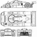 787b Blueprint Drawingdatabase Lmp Mercedes sketch template