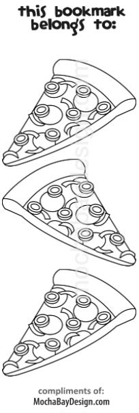 print pizza coloring page