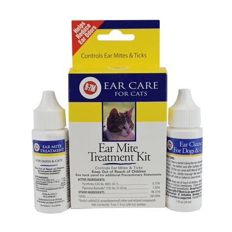 miracle care   ear mite cat treatment kit  fl oz petco
