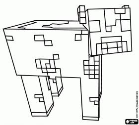 unicorn  minecraft coloring page coloring pages pinterest