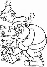 Santa Claus Colouring Gives sketch template