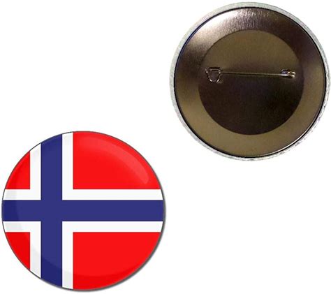 amazoncom norway flag button badge clothing shoes jewelry