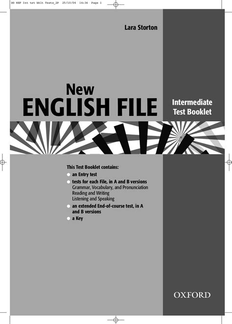 english file intermediate tests oxford exam advanced vocabulary reading comprehension