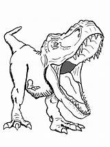 Dinosaure Colorir Imprimer Tyrannosaurus Desenhos sketch template