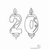 Coloring Candle Birthday Sketch Getcolorings Paintingvalley sketch template