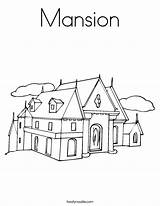 Coloring Mansion Worksheet Outline Print Twistynoodle Built California Usa Favorites Login Add Noodle Tracing sketch template