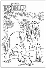 Cheval Princesse Rebelle Merida Angus Coloriages Meridia Icolor Horses Licorne Encequiconcerne Greatestcoloringbook Lunatique Merdia sketch template