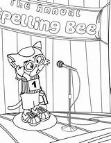 Spelling Coloring Pages Bee Color Getcolorings Printable sketch template