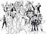 Coloring Justice Pages League Dc Comics Social Young Printable Unlimited Colorings Getcolorings Getdrawings Color sketch template