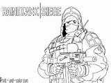 Coloring Rainbow Six Siege Pages Color Print Drawing Drawings Cute Kids sketch template