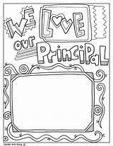 Principals Assistant Classroomdoodles Printables sketch template
