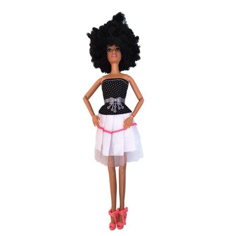 Doll Black Girl Dolls Poupées De Jeu Afro Américaines Réalistes 35cm