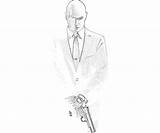 Agent Hitman Gentle Absolution Coloring Pages sketch template