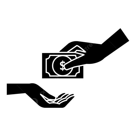 mano da dinero icono estilo simple png imagenes predisenadas de