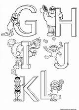 Sesame Street Coloring Alphabet Printable Worksheets Preschool Pages Kids Sheets Freekidscoloringpage Print sketch template
