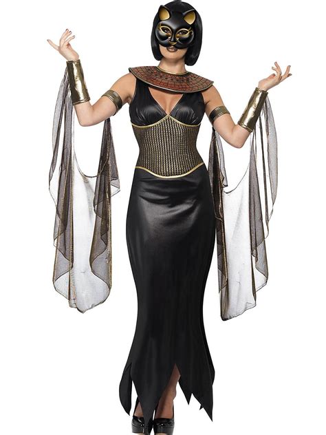 Womens Bastet The Cat Goddess Costume Cheap Egyptian Halloween For