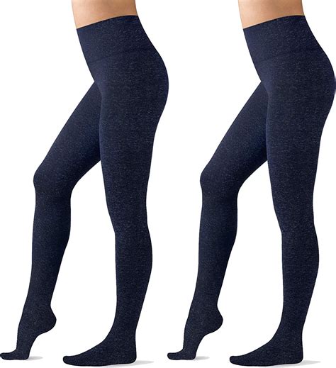 warner s women s ultra soft fleece lined footed tights with high waist