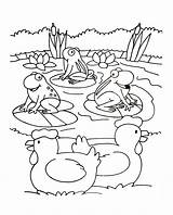Farm Coloring Kids Pages Color Print Printable Children Justcolor sketch template