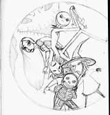 Coloring Pages Nightmare Before Christmas Halloween Town Boogie Man Getcolorings sketch template