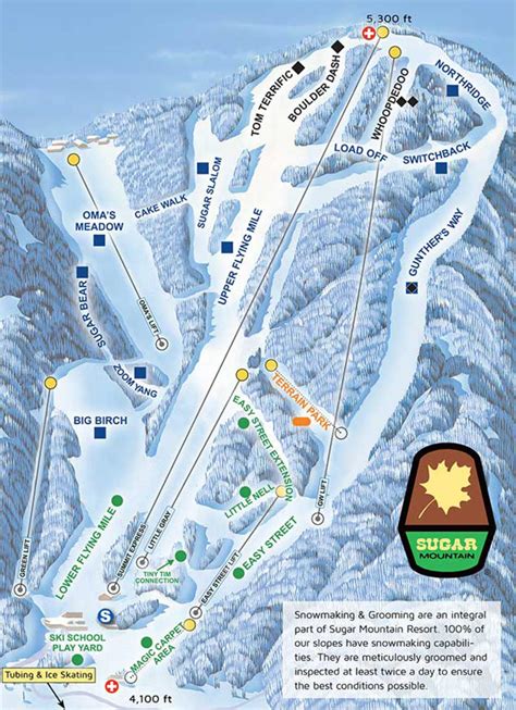 sugar mountain ski resort trail map skicentralcom