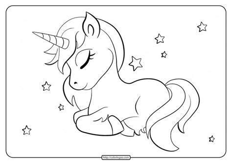 printable cute unicorns  coloring page   unicorn